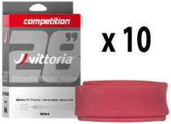 Vittoria Chambre à Air Competition Latex 19/23-622 48mm (10 Pièces)