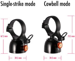 Cricket - Sonnette De Vélo Double Mode 10 Cricket - Sonnette De Vélo Double Mode -Vélos Boutique Granite Cricket Dual Mode Fahrradklingel GBL01 01 3