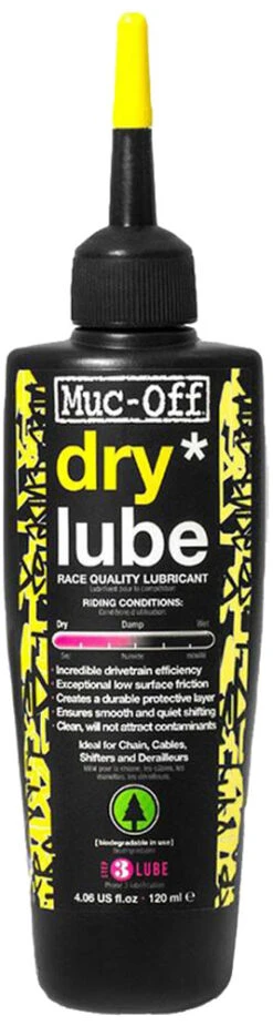 Muc-Off Dry Lube Huile Pour Chaîne Sèche -Vélos Boutique Muc Off Dry Lube 120ml 1