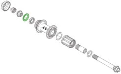 Shimano Bague D'étanchéité Pour Moyeu De Roue Arrière -Vélos Boutique Shimano Dichtring fur Hinterradnabe Y26D10000 b