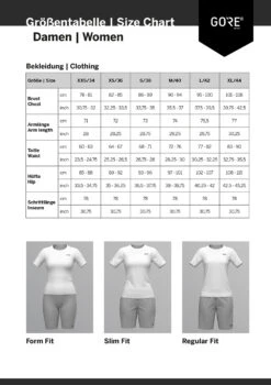 GOREWEAR GORE-TEX® Paclite Trail - Pantalon De Pluie Pour Femme 9 GOREWEAR GORE-TEX® Paclite Trail - Pantalon De Pluie Pour Femme -Vélos Boutique sizing gorewear damen ss21 1